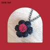 Quilling Kolye - Gotik Papatya 