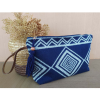 Lacivert Gri Bohem Clutch