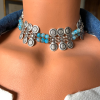 Gümüş Kaplama Choker Diana Kolye