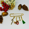 Miyuki Charm Yılbaşı Yeniyıl İskoç İğnesi