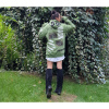 Tasarım Unisex Oversize Yeşil Sweatshirt
