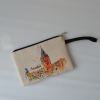 Keten Dijital Baskılı İstanbul Desenli Clutch