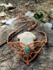 Amazonite Taşlı Makrome Tiara ~ Doğal Taş Choker Kolye 
