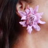 Lotus Küpe Pembe Deri 