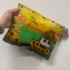 Ayçiçek Bahçesi Yün Keçe Clutch Çanta