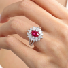Effective Diamond Sentetik Gümüş Yüzük