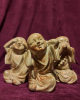 Buddha 3 lü Biblo Set Bej 