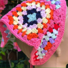 Pembe Motifli Bandana, Saç Bandı