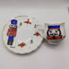 Nutcracker Kokina Desenli, El Boyama, İsme Özel, Türk Kahvesi Fincanı 