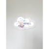 Bebek/çocuk Odası Ledli Bubble Ahşap Bulut Kapı Süsü