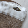 Jute White Stripes - Clutch Çanta