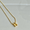 Gold Renk "h" Harf Kolye
