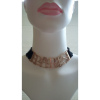 Zincirli Paris Tay Tüyü Özel Tasarım Choker Kolye 