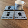 Coffee Time Keçe Bardak Altlığı Seti