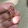 Şıklığı Tamamlayan Pembe Taşlı Flamingo Broş