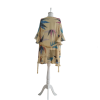 Çiçek Desenli Fırfırlı Şifon Kimono