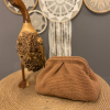 Açık Taba Renkli  Burslu Clutch