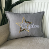 Star Of The New Year - İsim Nakışlı Bolster Kırlent Kılıfı