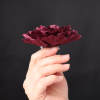 Bordo Çiçek Broş 