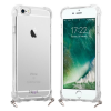 Hippi İphone 6 Plus Uyumlu Darbe Emici Dayanıklı Sert Şeffaf Silikonlu Askılı Telefon Kılıfı