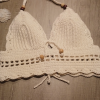 Boncuklu Örgü Büstiyer/bralet