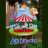 Lunapark Temalı Tasarım İsimli Kapı , Duvar Süsü
