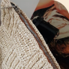 Hasır Patchwork Clutch Çanta