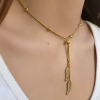  Vip Seri Çelik Gold Kolye