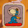 Peanuts Desenli El İşlemesi Tablo