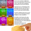 Annelere Hediye Uçan Kalpler, Anneler Günü Hediyesi Kişiye Özel 3d Led Lamba 