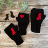 Dog Kırmızı Kalbim Eldiven Unisex