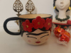 El Yapımı Seramik frida Kupa