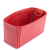 Deri Çanta Içi Düzenleyicisi Büyük Boy (32x16x12 Cm) Çanta Organizeri Kırmızı Renk