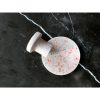 Terrazzo Şamdan ve Altlık Set/Turuncu+Kahverengi