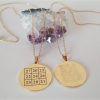 Kubera Yantra Sembolü Ve Sayı Sekanslı Çelik Kolye