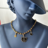 Çelik Tiffany Miyuki Charm Tasarım Kolye