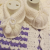 El Örgüsü Kiz Bebek Beyaz Renk 1,5 Yaşa Kadar  Çok Şik Beyaz  Hirka +pati̇k