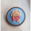 Popcorn Broş, Patlamış Mısır Broş, Sinema Broş, El Yapımı Nakış Broş, Özel Tasarım Broş 