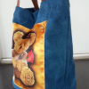 Tedy Bear Aplikeli Jean Çanta (hediyeli)