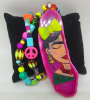 Frida Pembe Taş Popart Kolye
