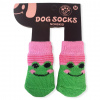Green Pink Smile Köpek Çorabı