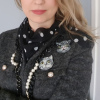 Gri Kedi Broş