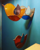 Kuş Figürlü Vitray 