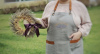Lavantalı naturel kapı çelengi 