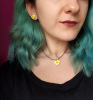 Sarı Nergis Küpe