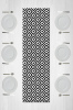 Siyah Beyaz Zigzag Desenli Runner