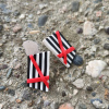 Striped - Dörtgen Küpe