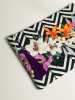 Zambak Desen Clutch Çanta