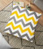 Zigzag Desen Dekoratif Yer Minderi Kılıfı - 70 x 70 cm