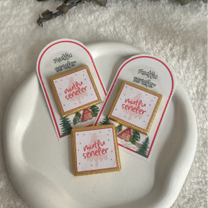 Yılbaşı Hediyelik Çikolata Kartı